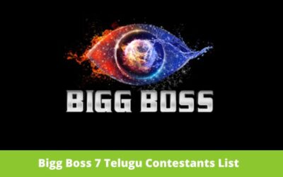 Bigg Boss 7 Telugu Contestants List